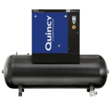 Thumbnail of Quincy QGS Tank Mounted Rotary Screw Compressor-front facing with control panel